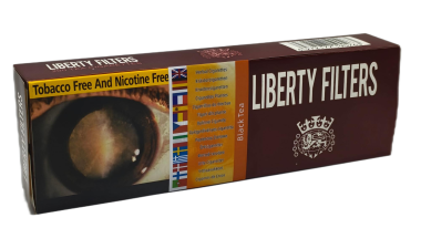 Liberty Filters [ Black Tea ] Cigarettes,10Box/20 200 Herbal Cigarettes