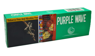 Purple Wave [ Aapple ] Cigarettes,10Box/20 200 Herbal Cigarettes