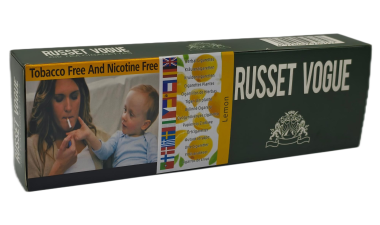 Russet Vogue [ Lemon ] Cigarettes,10Box/20 200 Herbal Cigarettes